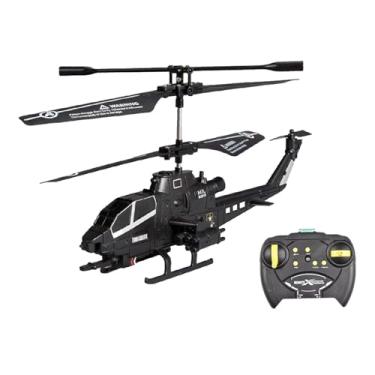 Imagem de Colaxi Brinquedo de helicóptero rc, brinquedos voadores, brinquedos de helicóptero de jogo remoto para meninos helicóptero de controle remoto para crianças, preto
