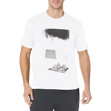 Imagem de Oakley Camiseta masculina Negative Top, Branco, PP