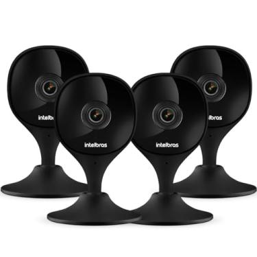 Imagem de 4 Câmeras Ip Wi-fi IMX C Black Intelbras Full HD 2MP Preta