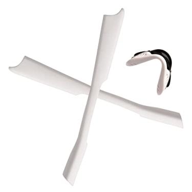 Imagem de EZReplace Kits de borracha de substituição para almofadas de nariz e meias auriculares para óculos de sol Oakley M2 Frame OO9212 - Serve para armação Oakley M2 (branca)