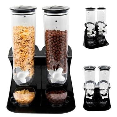 Imagem de Dispenser De Cereais Duplo Grãos 3 Litros Em Acrílico