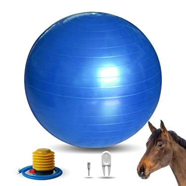 Imagem de RideFound Bolas de brinquedo de cavalo de 43 cm, bola de pastoreio anti-explosão para cavalos, mega bola equina para brincar, treinar, cavalos, bolas de futebol
