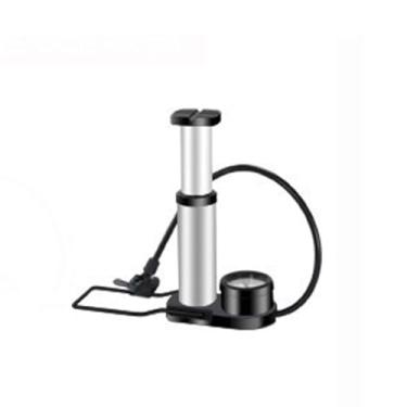 Imagem de Bomba de balão para infláveis, bomba inflável para colchão de ar, kit de pés para arco de balão, portátil, manual, pé, ar, 160psi para bicicletas, motocicletas, carros (prata, 13 x 5 cm)