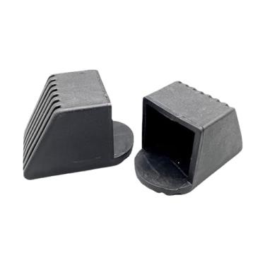 Imagem de Amagogo 2 peças de equipamentos de ginástica tampa de extremidade quadrada acessórios de ginástica durável tampas de extremidade de borracha para treino tampa, 50x50mm