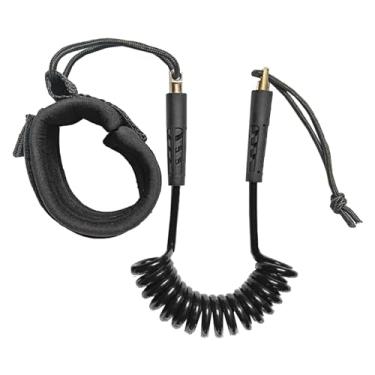 Imagem de Amagogo de prancha de surf, de corda de segurança, elástica premium, de prancha de surf, stand up, paddle, de prancha para paddleboard, preto