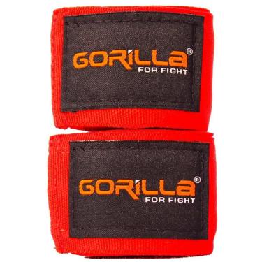Imagem de Bandagem Elástica 03 Metros Boxe/Muay-Thai - Gorilla Cor:vermelha;Tamanho:03 metros;Gênero:unissex-Unissex