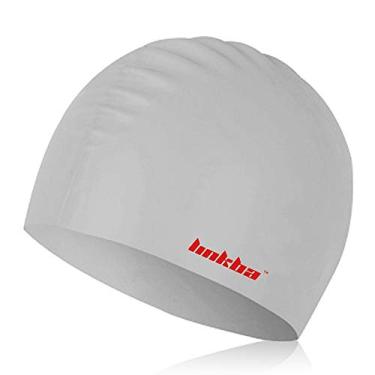 Imagem de Touca de Natação de Cabelo Longo de Silicone Para Mulheres, Homens, Chapéu de Natação Adulto