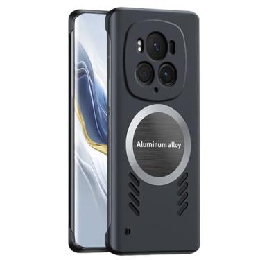 Imagem de LTLMYDAM Capa fina para Honor Magic 6 Pro/6, capa oca com dissipação de calor, proteção total da câmera, sem bordas, à prova de choque, preta, 6Pro