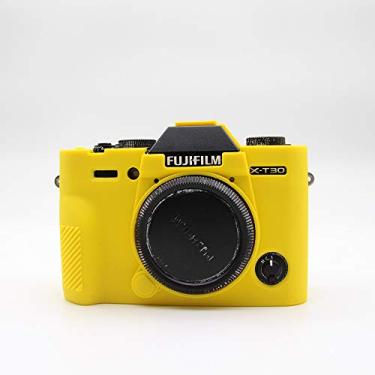 Imagem de Capa para X-T30, capa de silicone macio de borracha ultrafina e leve BolinUS para Fujifilm Fuji X-T30 XT30 (amarela)