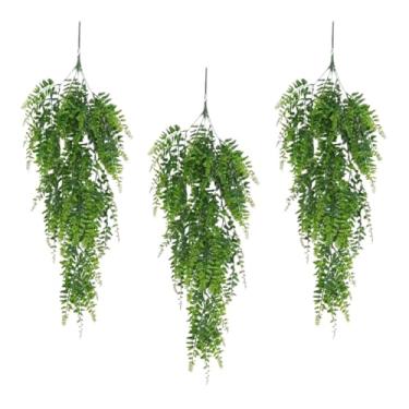 Imagem de Samambaia Planta Artificial Realista Pendente de Plástico Jardim Vertical Vasos Jardineiras Folhagem Volumosa de 80cm Decoração Para Casa Salas Quartos Escritórios Festas e Eventos (3)