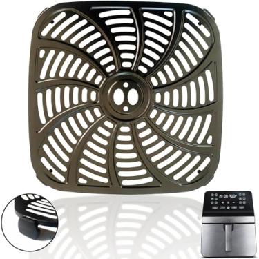 Imagem de QLRGNE Prato de fritadeira a ar de 8 litros para fritadeiras a ar Gourmia GAF846, fritadeira antiaderente atualizada, placa de grelha, bandeja de crimpagem, grade de prateleira para fritadeiras de ar