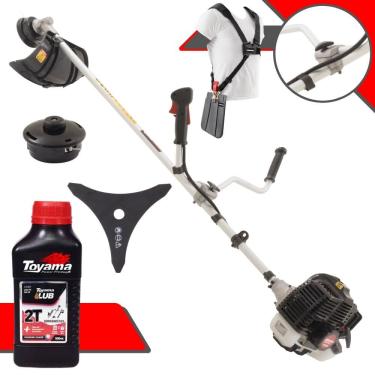 Imagem de Roçadeira Aparador de Grama À Gasolina Kawashima KW43LE 43cc 1,7HP Robusta e de Alta Pe...