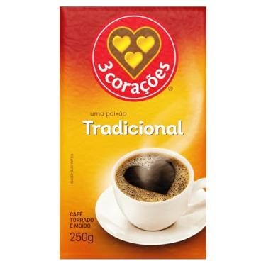 Imagem de 3 Corações Café Torrado E Moído Tradicional À Vácuo 250G