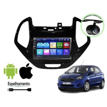 Imagem de Central Multimidia Ford Ka 2019 Bluetooth Usb Universal Moldura Camera