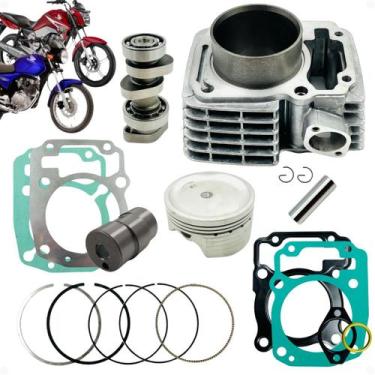Imagem de Kit 220cc Cg150 Camisa Pistão 67,5mm Pino Cursado + Comando - Embus