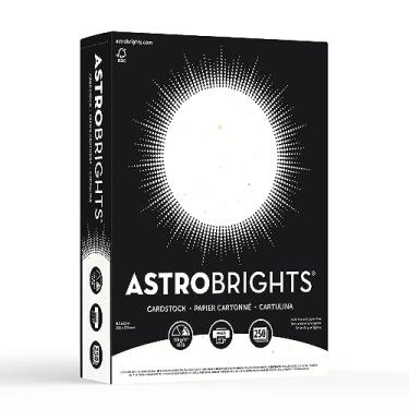 Imagem de Cartolina Astrobrights®, Stardust White, letra (21,6 cm x 28 cm), 29,5 kg, pacote com 250