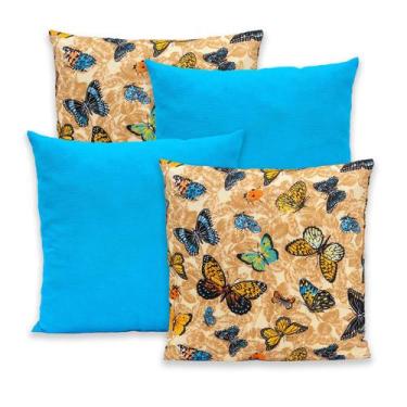 Imagem de Kit 4 Capas de Almofada c/ Zíper 40x40cm Gorgurinho - Rafaloro Enxovai