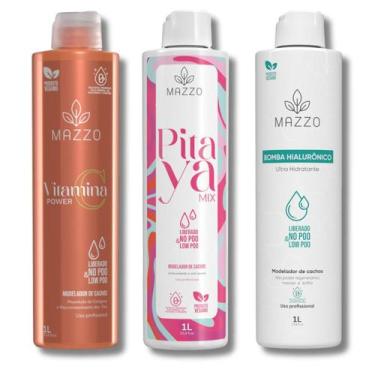 Imagem de Kit com 3 Ativadores de Cachos 1 Litro Hidratação + 1 Litro Pitaya  + 