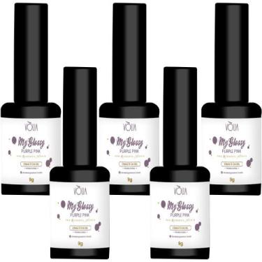 Imagem de 5UN Esmalte Em Gel My Glossy Purple Pink 9g Volia