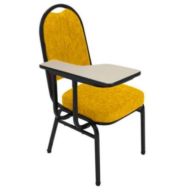 Imagem de Cadeira Universitária para Auditório Linha Hotel Amarelo - Design Offi