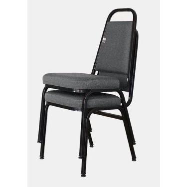 Imagem de 02 Cadeiras Empilhável para Hotelaria Linha Hotel Jersey Marrom - Desi