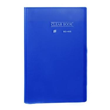 Imagem de Pasta Catálogo Ofício Yes 40 Envelopes Bd40S Clear Azul