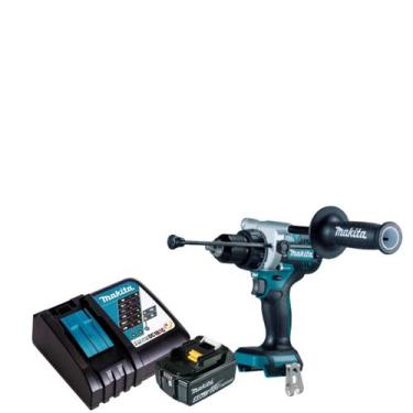Imagem de Furadeira Parafusadeira 18v Makita Bateria 5ah Dhp486 Carregador Rapid