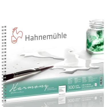 Imagem de Bloco Aquarela Hahnemühle Harmony 300gr A3 Textura Satinada com Espira