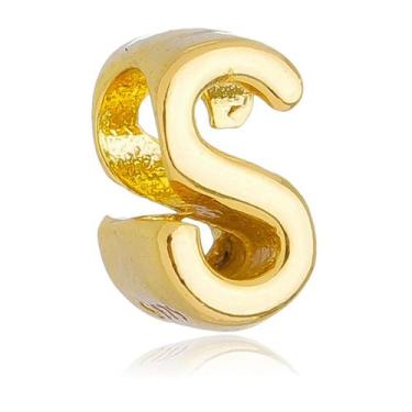 Imagem de Berloque Letra S Separador Banhado a Ouro 18k - Work Semijoias