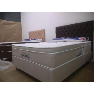 Imagem de Colchão+base modelo Ekoflex 1,38x1,88x0,30 - Orientmag, Cinza, 1,38 x 