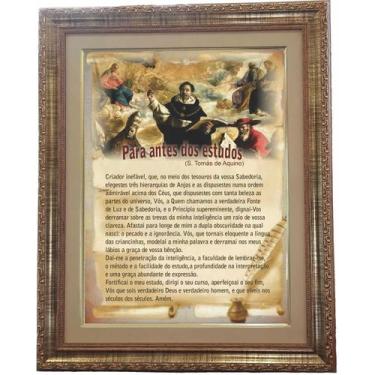 Imagem de Quadro São Tomás De Aquino, Oração, Mod.02, 53x43cm. Angelus - Dom Ger