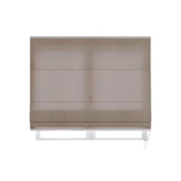 Imagem de Persiana Romana Translucida Marrom - 1,20m x 1,80m - RM Policarbonatos