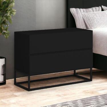 Imagem de Mesinha Lateral De Cabeceiro Modelo Eros 60cm Variedade De Cores Com B