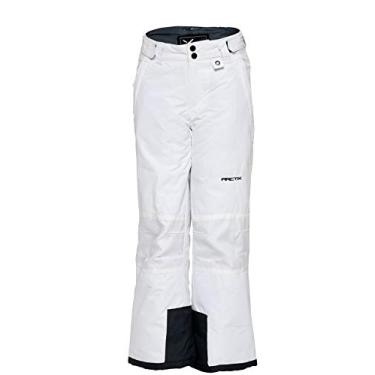 Imagem de Arctix Calças de neve infantis com joelhos e assento reforçados, Branco, M