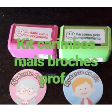 Imagem de Kit carimbo + broche professor - Center 