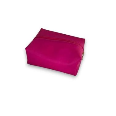Imagem de Nécessaire Plástico Rosa Tamanho Grande - DaniBordados, Rosa