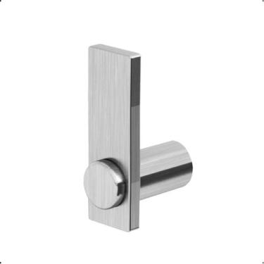 Imagem de Cabide Suporte Barra Modelo Patmos Aço Inox Escovado Acetinado - Grego