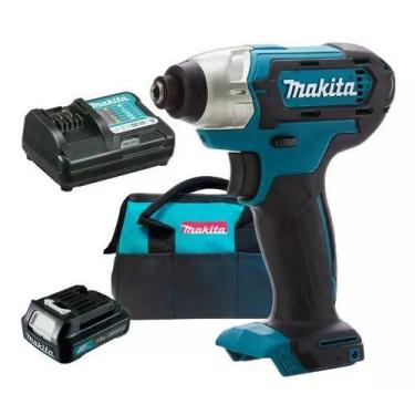 Imagem de Parafusadeira Makita 12v Td110 Com carregador E Acessorios Cor Azul-tu