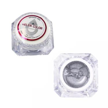 Imagem de Spider gel helen color 10g prateado c/ anvisa