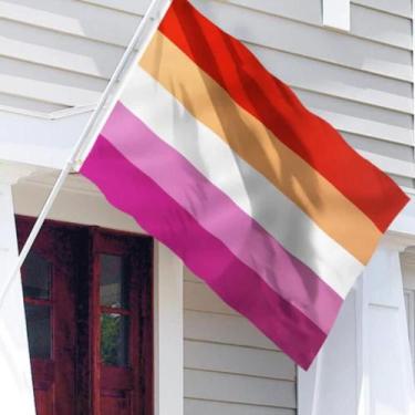 Imagem de Bandeira Lésbica Orgulho Lgbtqia+ 1,50m X 0,90m 2023 - WCAN