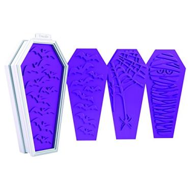 Imagem de Tovolo Cortadores de biscoito para festas de caixão, modelos reversos, pode ser lavado na lava-louças - Conjunto de 6