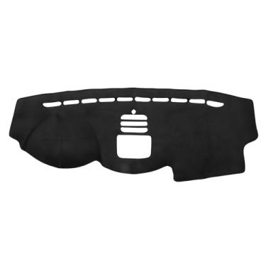 Imagem de VekAuto Capa de painel de carro compatível com Chevrolet Captiva 2012-2015, flanelas protetoras pretas para console central com acabamento interno