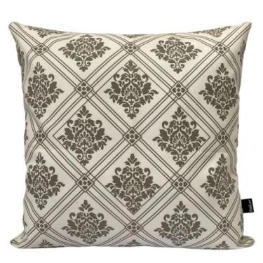 Imagem de Almofada Estampada Damask 40x40cm Cinza - FASTLAR
