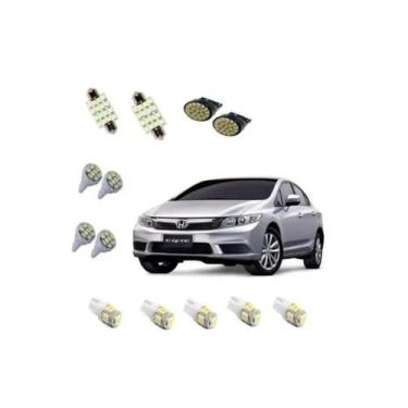 Imagem de Kit Lâmpada Led Honda New Civic 2013 2014 2015 2016 2017 - Blue Lion