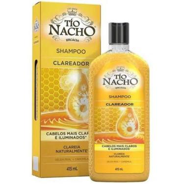 Imagem de Shampoo Tio Nacho Clareador Camomila 415mL clareia ilumina geléia real