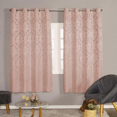 Imagem de Cortina Tecido Jacquard Janela Pequena Sala/quarto 2,00x1,30 - Feffo C