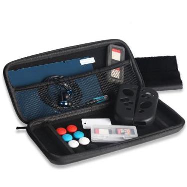 Imagem de Kit 13 Em 1 Com Acessórios Diversos e Estojo De Transporte Para NSwitc