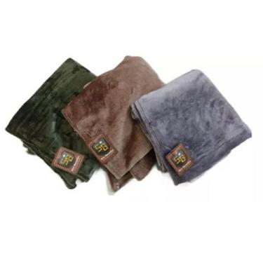 Imagem de Manta para pet de micro fibra fleece lisa colorida  grande 92x72 - são
