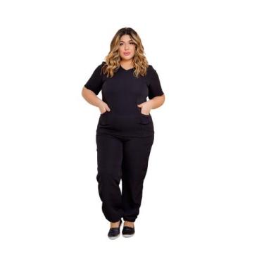 Imagem de Pijama Cirúrgico Conjunto Hospitalar Liso-scrub Jogger Sj -02 - DONNA 