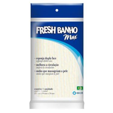 Imagem de Esponja De Banho Fresh Banho Max - 13 cm X 9 cm - Ober